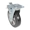 Vestil Rubber Swivel With Total Brake Caster 8 In. Diameter x 2 In. Width 881 lb Black/Gold CST-VE-8X2MRA-SWTB - alternate 3